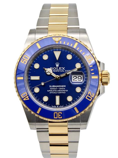 rolex submariner bleu or